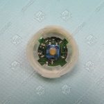 Базовый элемент кнопки «ОТКРЫТИЕ», KONE KSS, без ободка, янтарная подсветка