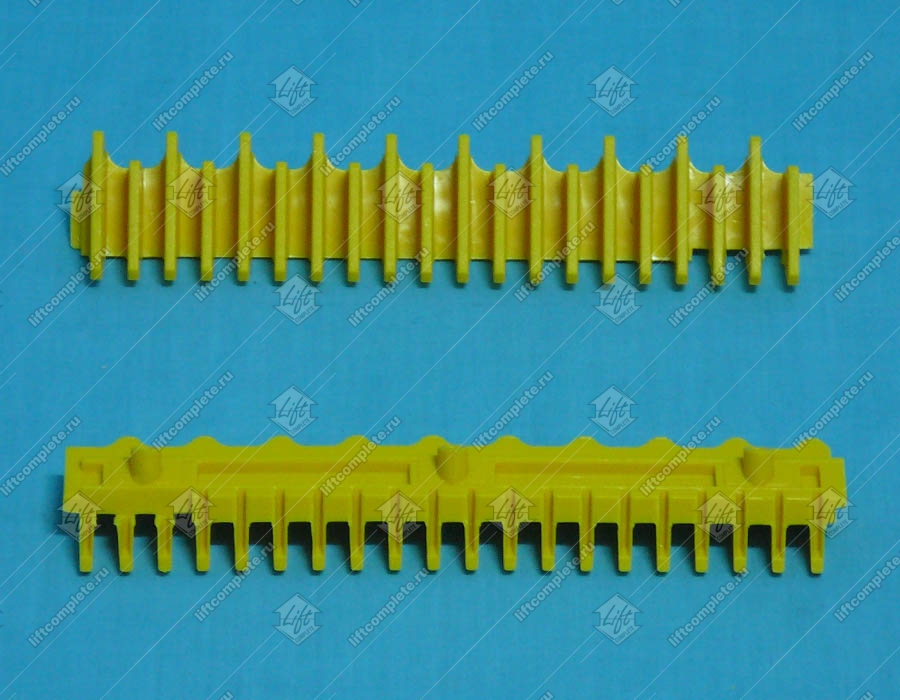 Демаркационная линия (фронтальная) KONE, желтая, L=180,8мм; 20 зубцов, KM5203882H01
