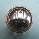 Кнопка вызова/приказа, МЛЗ, АК1-01-Кр, 11 этаж, с кодом Брайля, красная подсветка