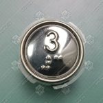 Кнопка вызова/приказа, МЛЗ, АК1-01-Кр, 3 этаж, с кодом Брайля, красная подсветка