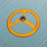Колесо привода поручня эскалатора, SIGMA/LG, D - 458 мм, d - 45 мм, H - 34 мм, шпонка - 10 мм, ширина ступицы - 45 мм