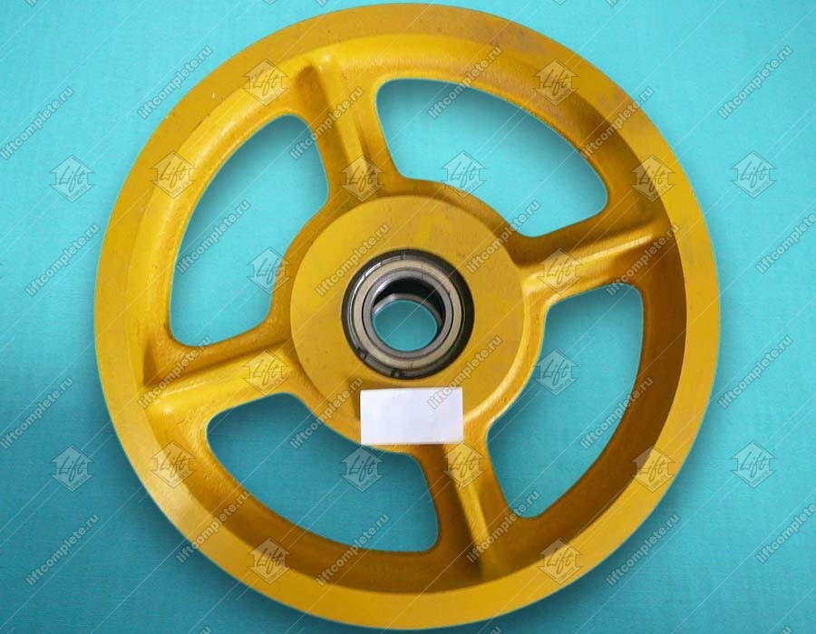 Отводной блок, OTIS, ЩЛЗ, 435х5х10, ZAA263P4, в сборе с подшипником