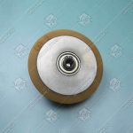 Ролик, башмака направляющей кабины/противовеса ETN, VSL, D - 100 мм, 2 подшипника 6002 ZZ, с осью