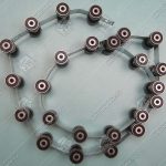 Отклоняющая цепь торца балюстрады, THYSSEN Velino, 24 звена, L - 1330 мм