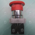 Кнопка, СТОП, в сборе с контактами (2 контакта), NO