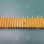 Демаркационная линия, CANNY, L - 203 мм, жёлтая, пластиковая, центральная (ступень алюминий)