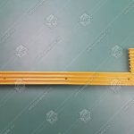 Демаркационная линия, CANNY, L - 402 мм, жёлтая, пластиковая, правая (ступень алюминий)