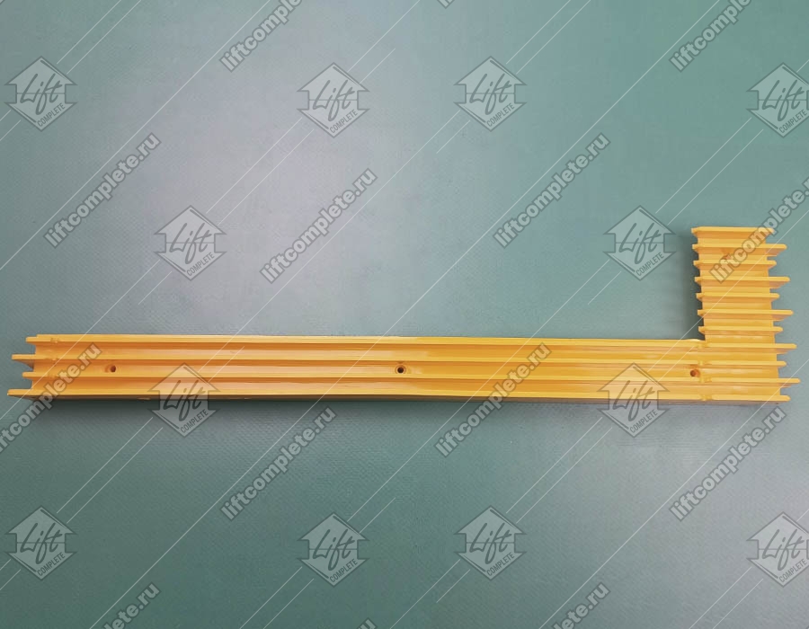 Демаркационная линия, CANNY, L - 402 мм, жёлтая, пластиковая, правая (ступень алюминий)