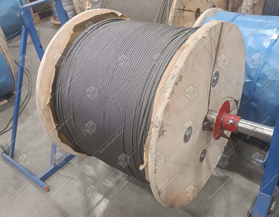 Канат стальной, EN 12385-5, DIN 3062, d - 8 мм, 8х19S-FC, FE-bk-1570(1370/1770)-sZ, 29,4кН (NCSSC)