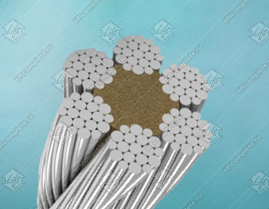 Канат стальной, ГОСТ 2688-80, d - 15 мм, 6х19+1о.с., 125кН