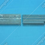 Гребенка входной площадки, OTIS, 506NCE/XO508, левая, 24 зубца, 206x140 мм, алюминий, для ступеней с демаркационными вставками