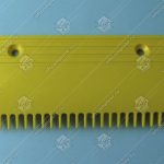 Гребенка входной площадки, правая, 22 зубца, 204x106 мм, пластик, жёлтая