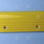 Гребенка входной площадки, центральная, 23 зубца, 192х108 мм, пластик, желтая, LDTJ-B-3