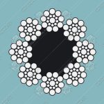 Канат стальной, DIN 3062, d - 10 мм, 8х19S-FC, FE-bk-1570(1370/1770), 46кН