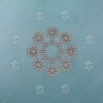 Канат стальной, GUSTAV WOLF, d - 8 мм, PAWO F3 8x19S-IWRC, 38кН