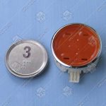 Кнопка вызова/приказа, SIGMA, 3, с кодом Брайля, оранжевая подсветка