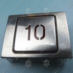 Кнопка вызова/приказа, CANNY, 10 этаж, красная подсветка