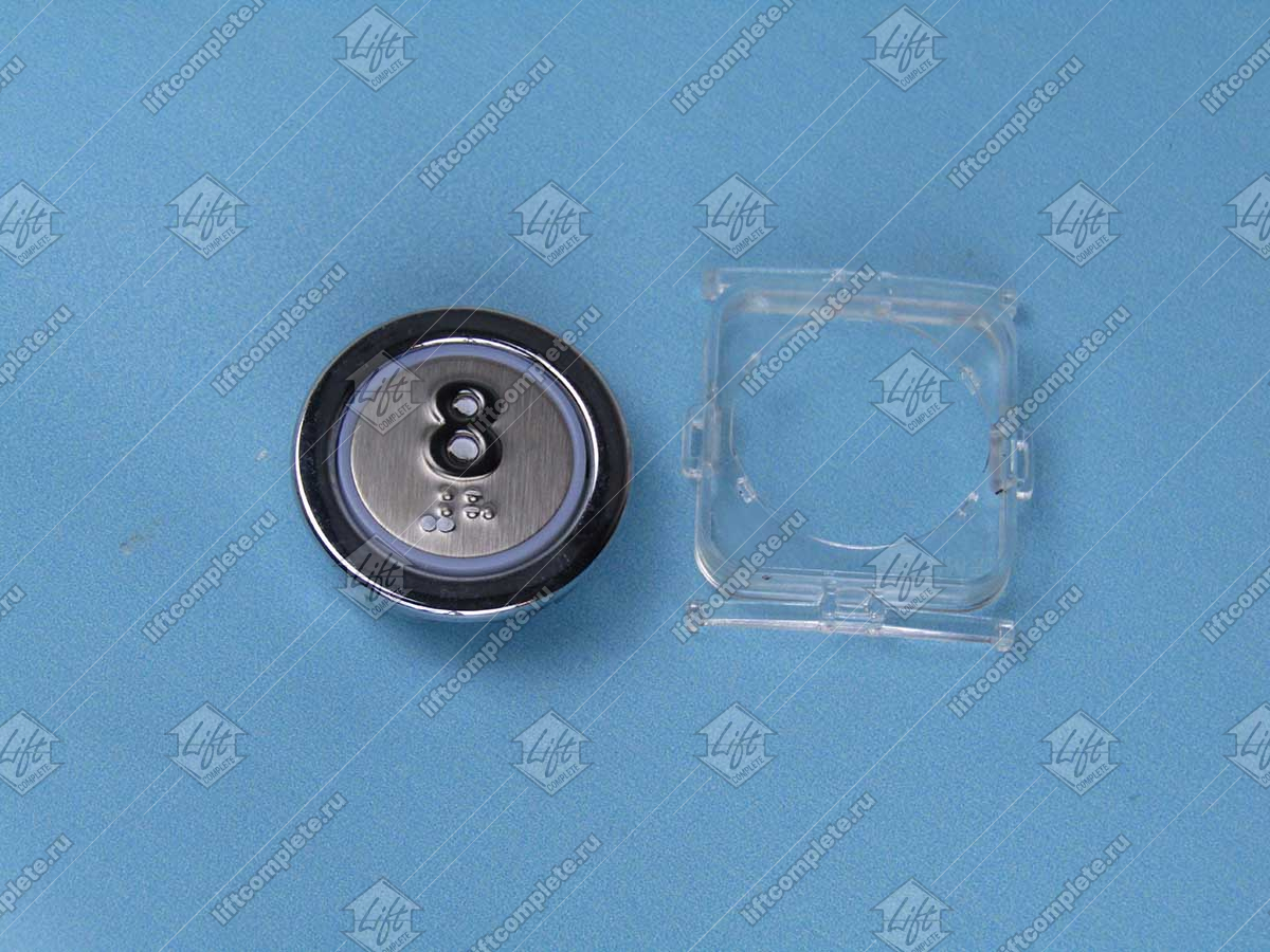 Кнопка вызова/приказа, KLEEMANN, 8 этаж FMR BS, красная подсветка, с кодом Брайля