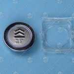 Кнопка вызова/приказа, KLEEMANN, стрелка вверх FMR BS, синяя подсветка, с кодом Брайля