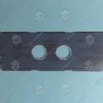 Лицевая панель поста, KONE, 2 отверстия, чёрный цвет