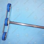 Цепь ступеней эскалатора, OTIS 506NCE, шаг - 135,73 мм, палец - 12,7/12,7 мм, пластины - 35x5/28x5 мм, ролик - 76,2x22 мм, ось - 800 мм, 127 kN (переходное звено)