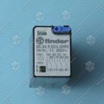 Реле промежуточное, FINDER, 55.34.9.024.0090, 24В