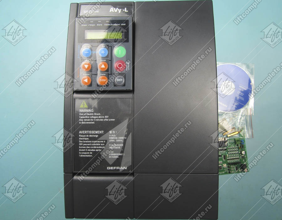 Частотный преобразователь, GEFRAN, AVy 3150-EBL-BR4, 15кВт, с панелью управления, с PG картой