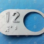 Чиклет, OTIS, 12 этаж, с кодом Брайля